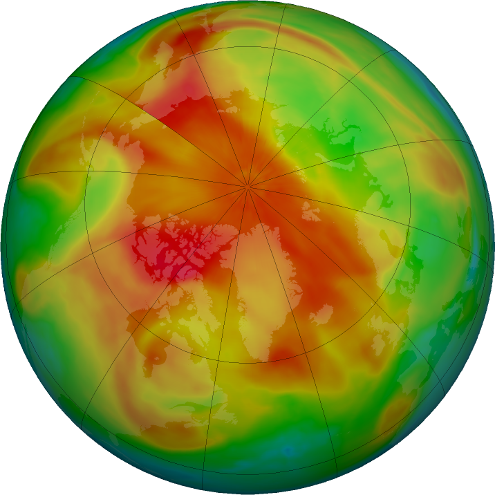 Arctic ozone map for 28 March 2022